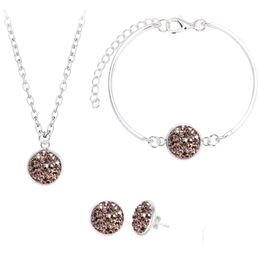 *New!* Champagne Druzy 3-Piece Jewelry Set